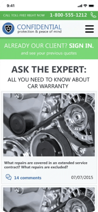 E-commerce Software Design for Auto Warranty