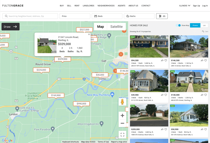 Fulton Grace Realty's Custom CMS SaaS Solution