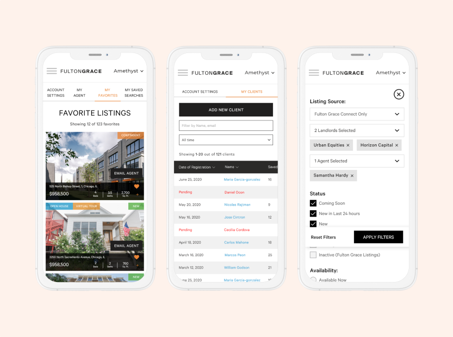 Fulton Grace Realty Mobile Website Overview