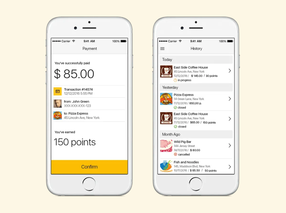 Yumapos Mobile Payment View
