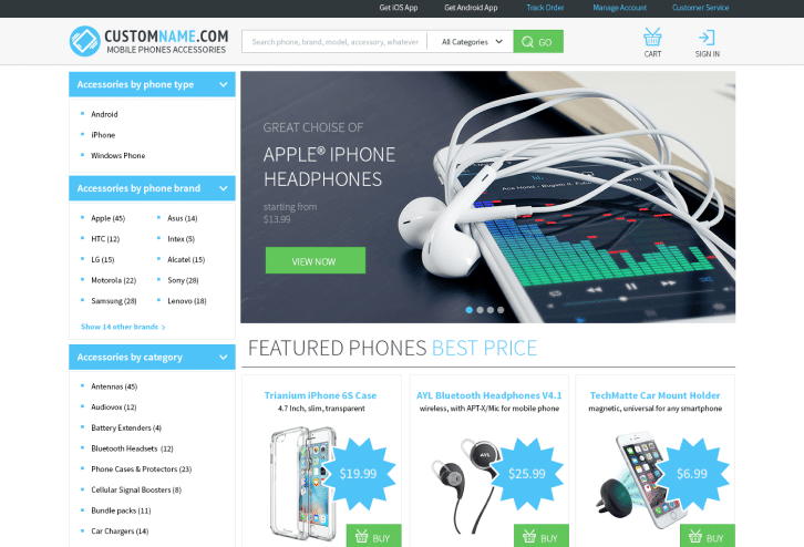 B2B2C Custom eCommerce