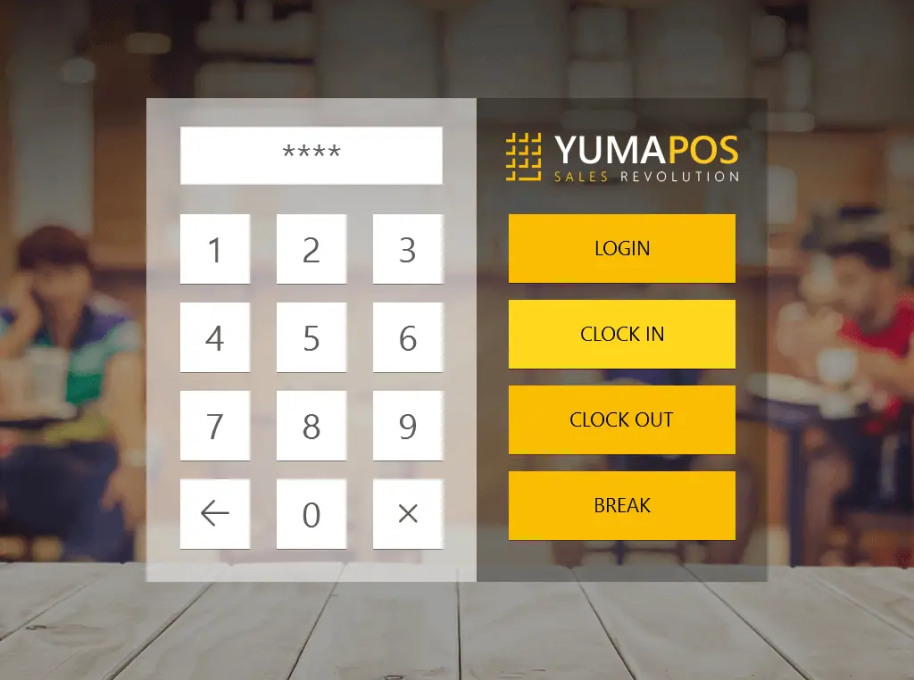 Yumapos Mobile Login View