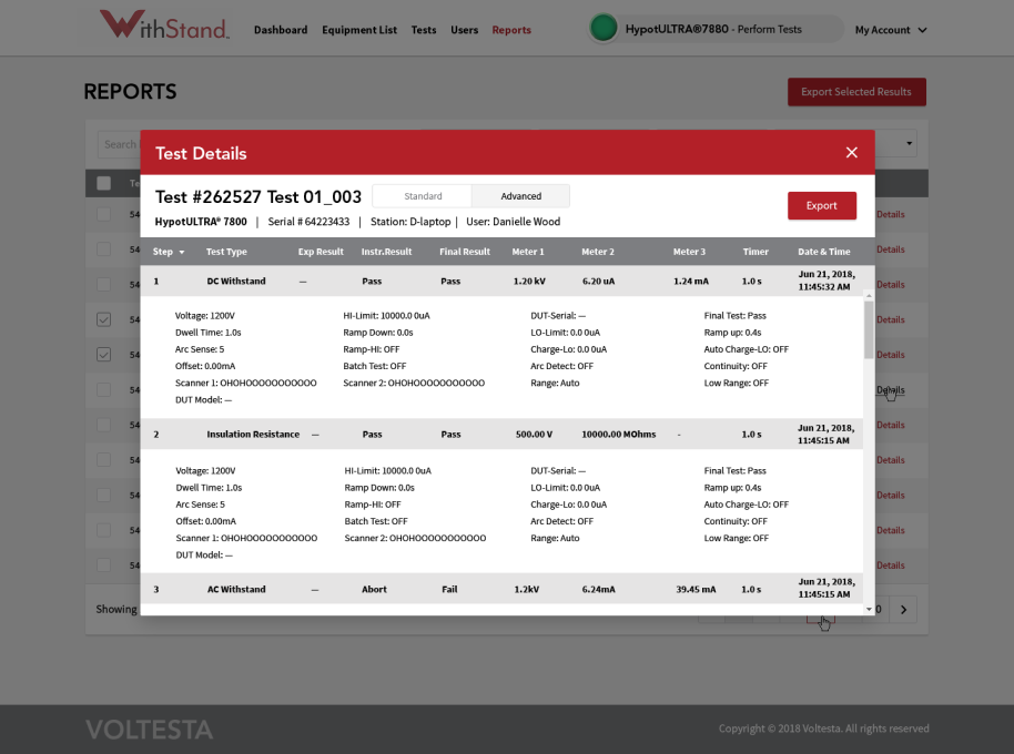 With Stand Reports Page 2