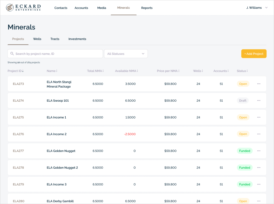 ECKARD Enterprises Website Minerals Page