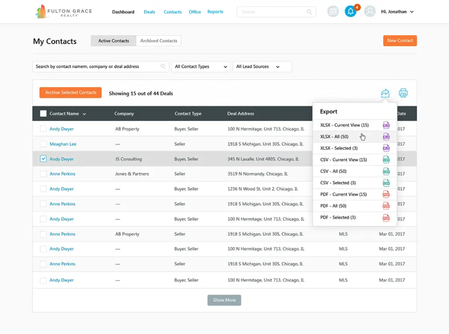 Fulton Grace Website Dashboard Overview 3