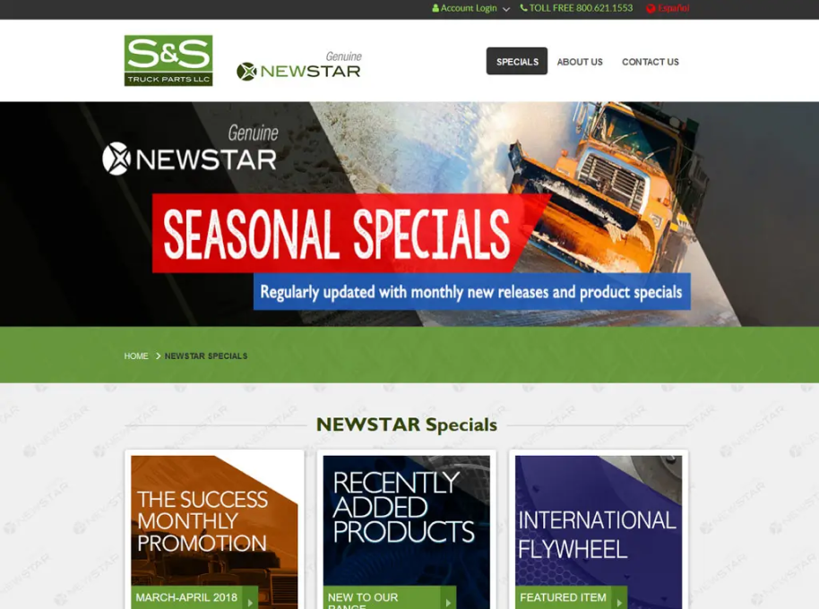 S&S Truck Parts LLC Specials Page