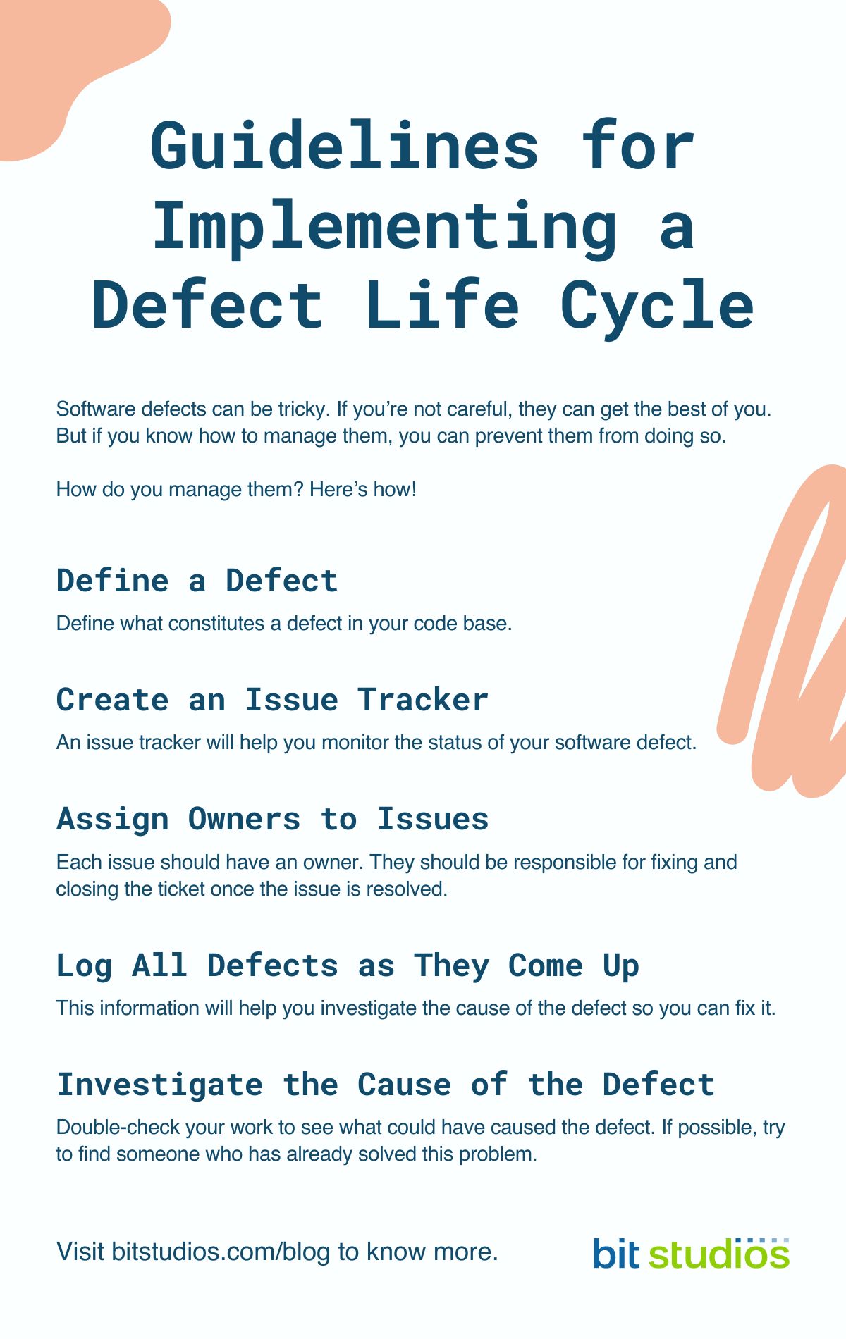 Guidelines for Implementing a Defect Life cycle [Infographics]