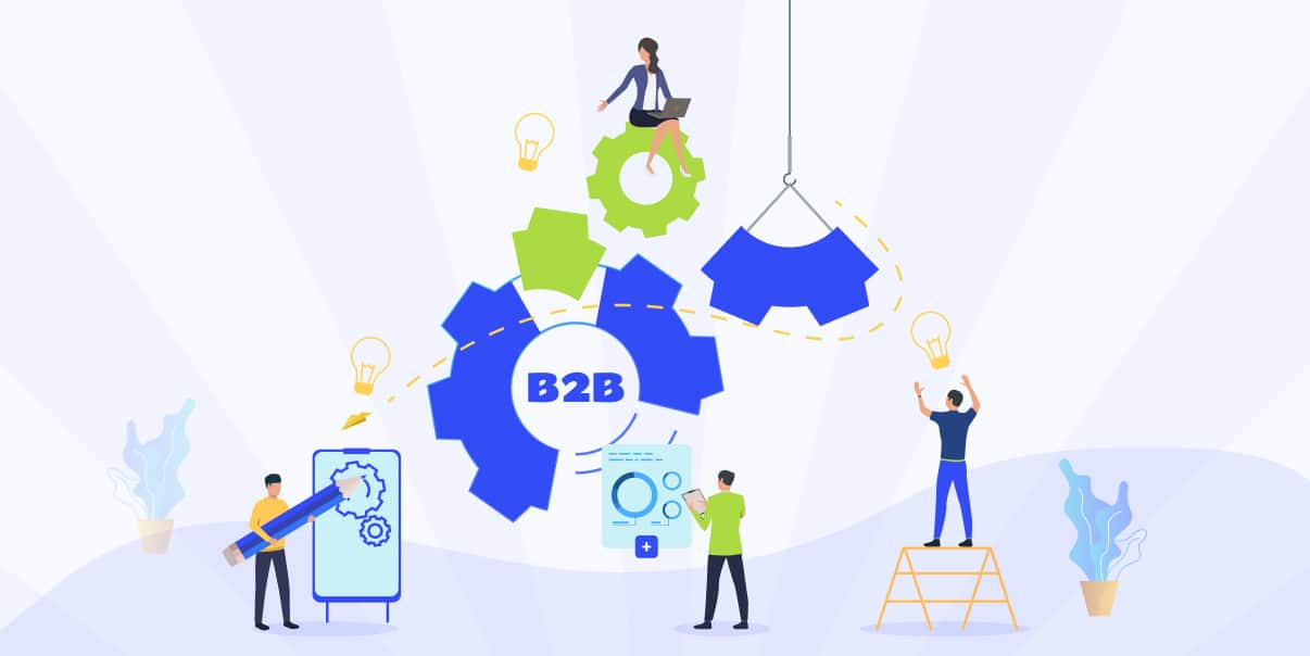 B2B Integration Software - IT and developers working on integrating B2B business systems and processes
