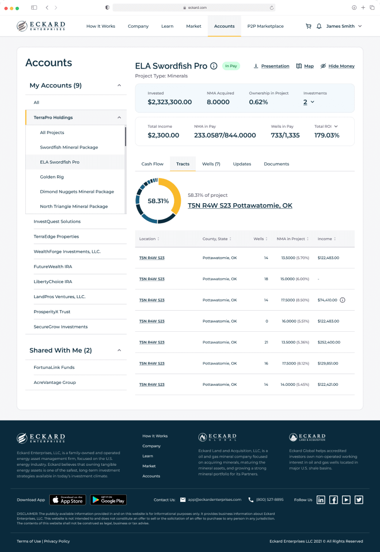 Eckard Web Reporting - Streamlining Task Management with iOS Mobile Apps BIT Studios' custom iOS app for Eckard Enterprises