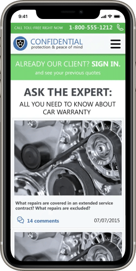 E-commerce Software Design for Auto Warranty