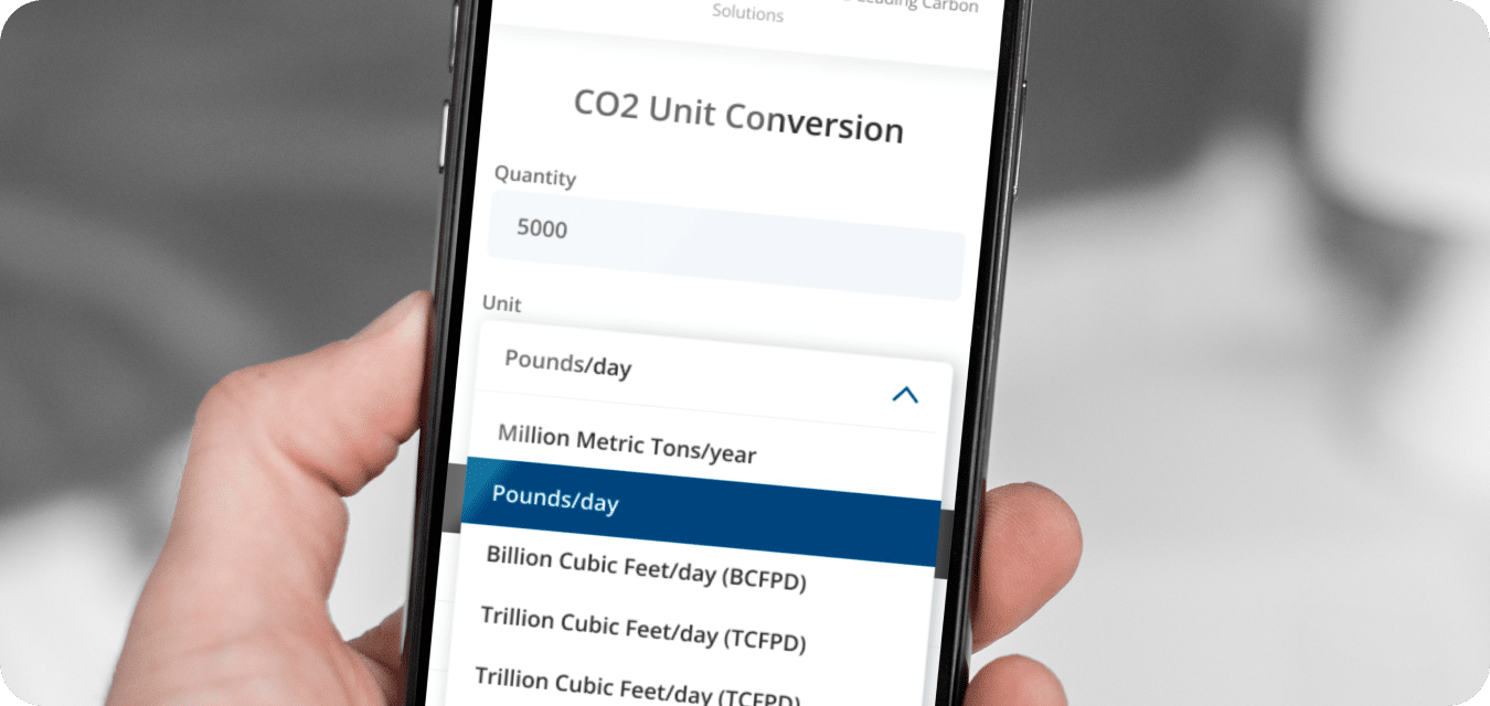 Denbury CO2 Unit Converter