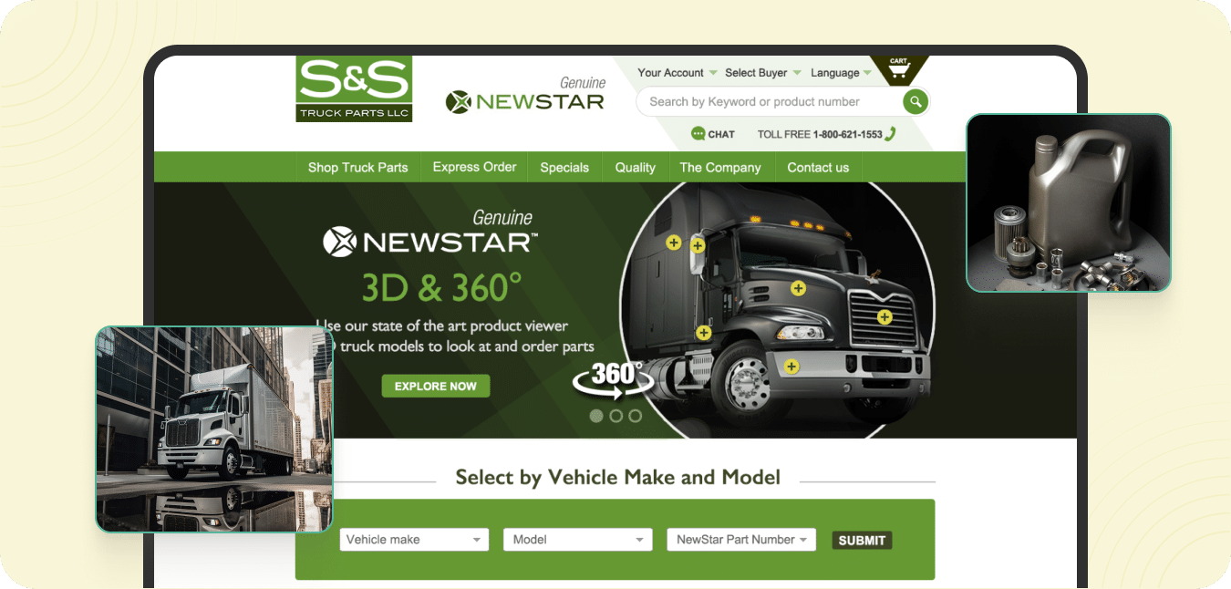 Episerver B2B Truck Parts Ecommerce