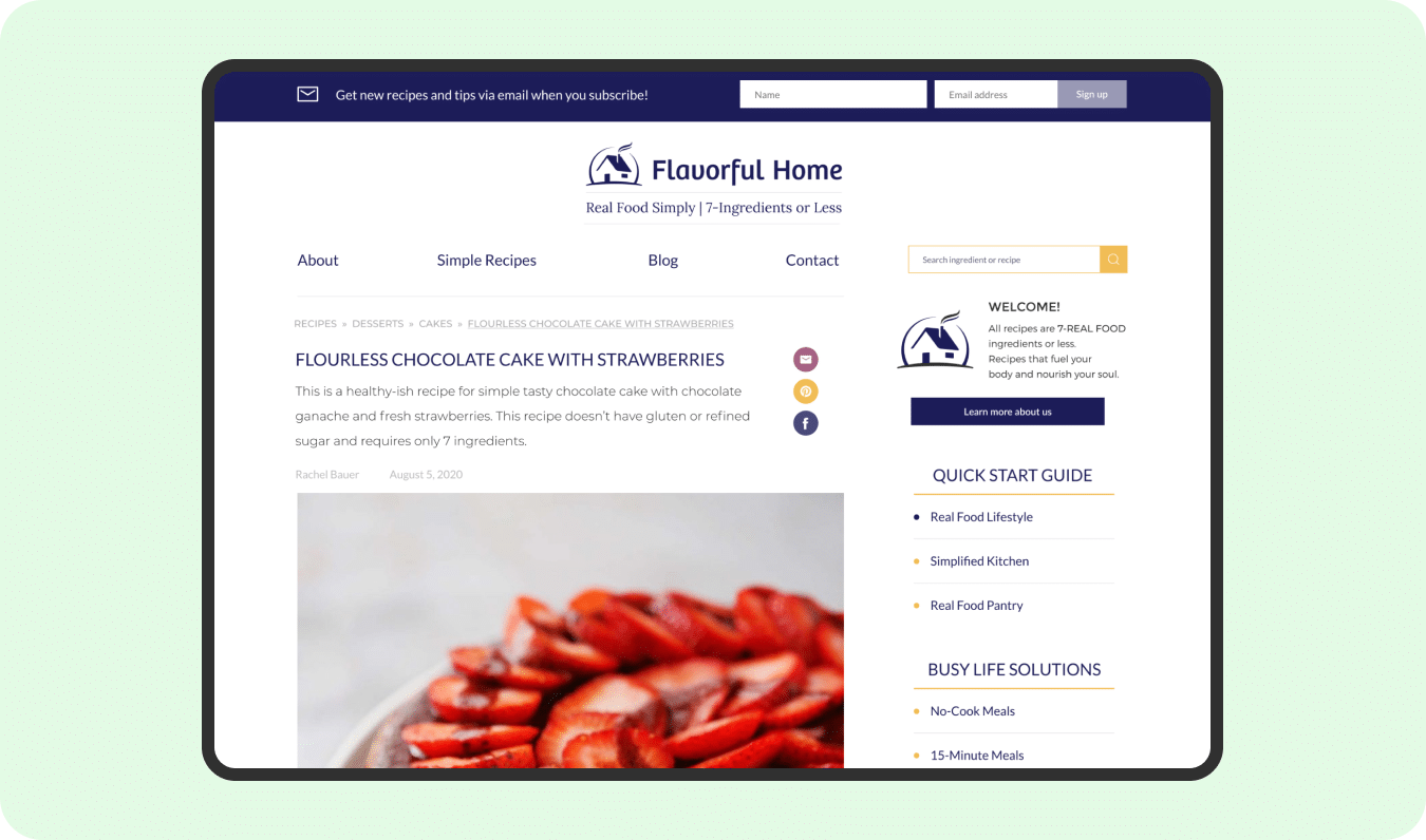 Food Blogger Recipes Site
