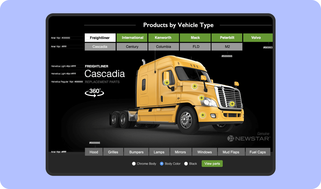 Episerver B2B Truck Parts Ecommerce