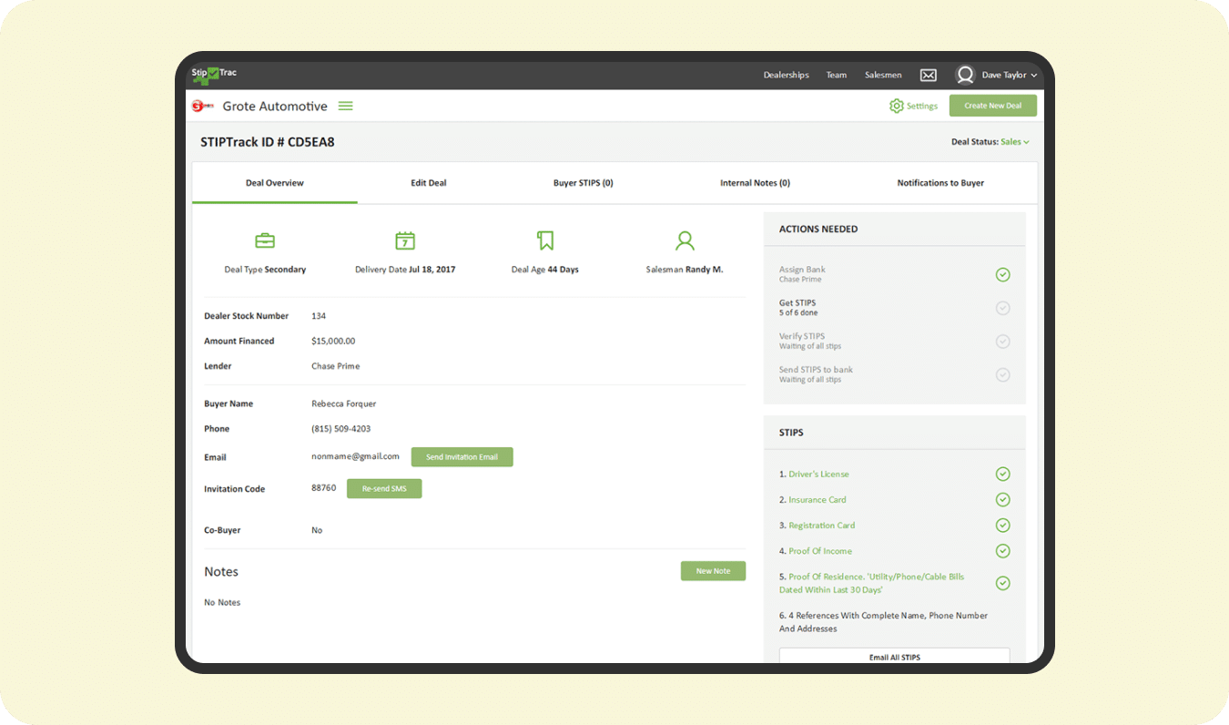 Auto Secondary Loan Management (SaaS)
