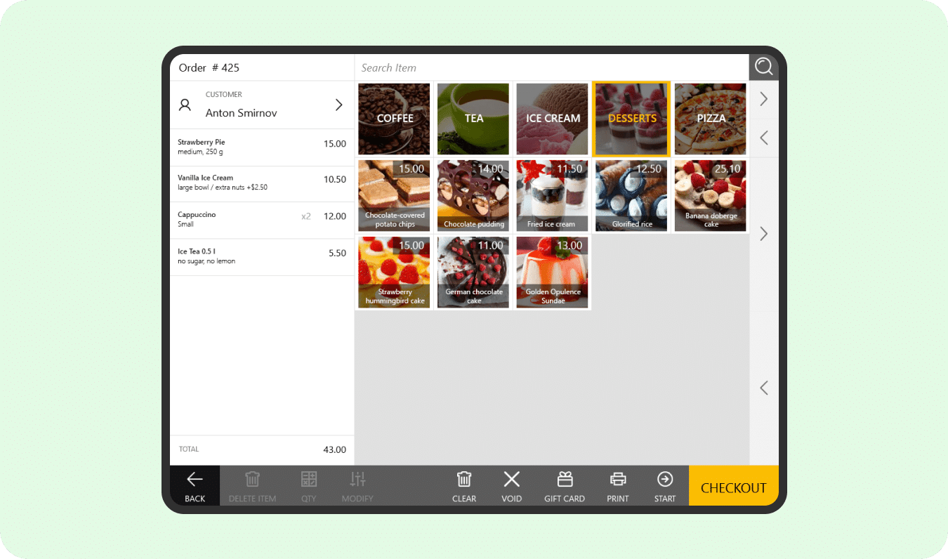 Point of Sale + eCommerce + Delivery
